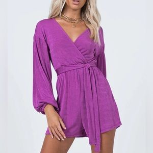 Princess Polly strike it up purple romper